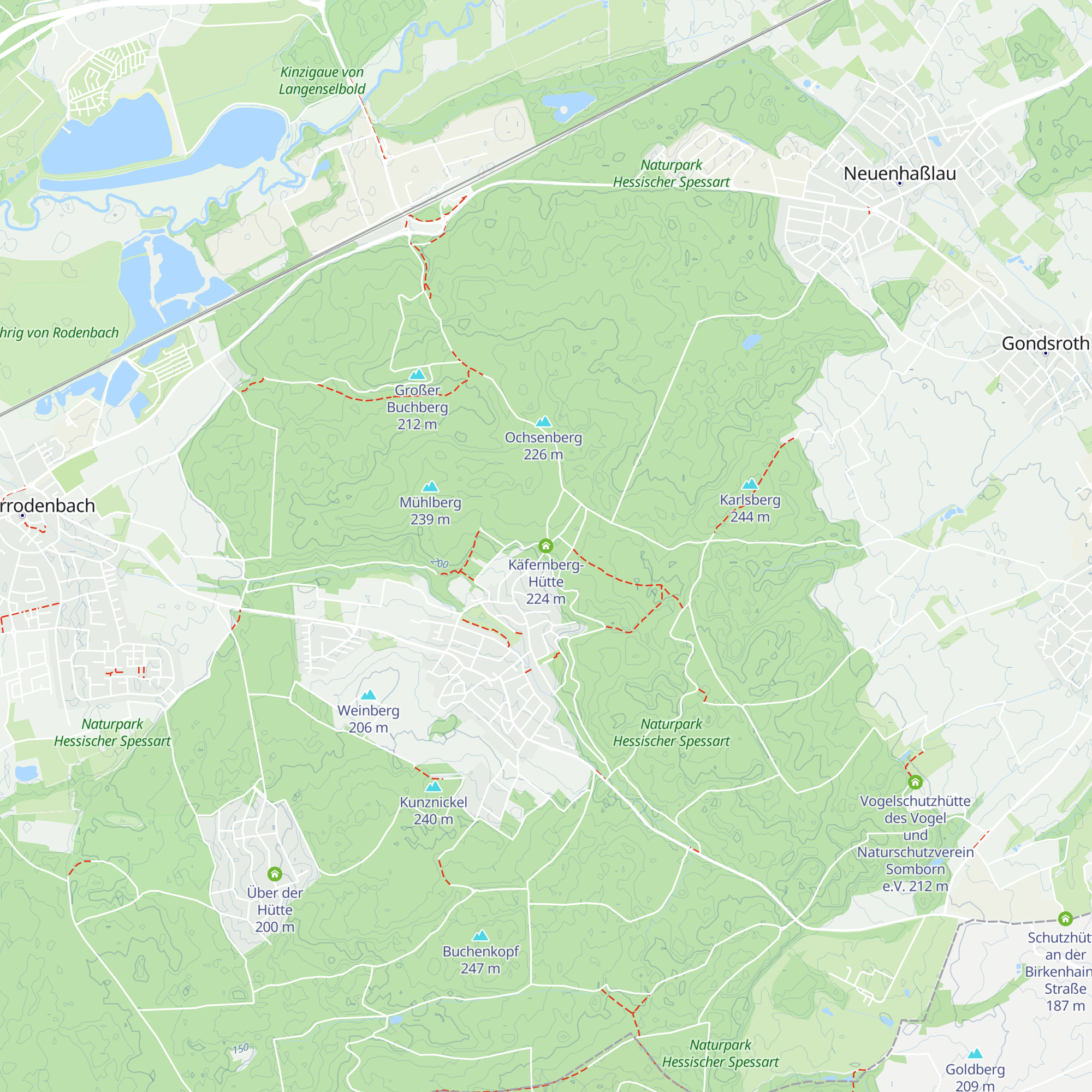 Käfernberg-Hütte map