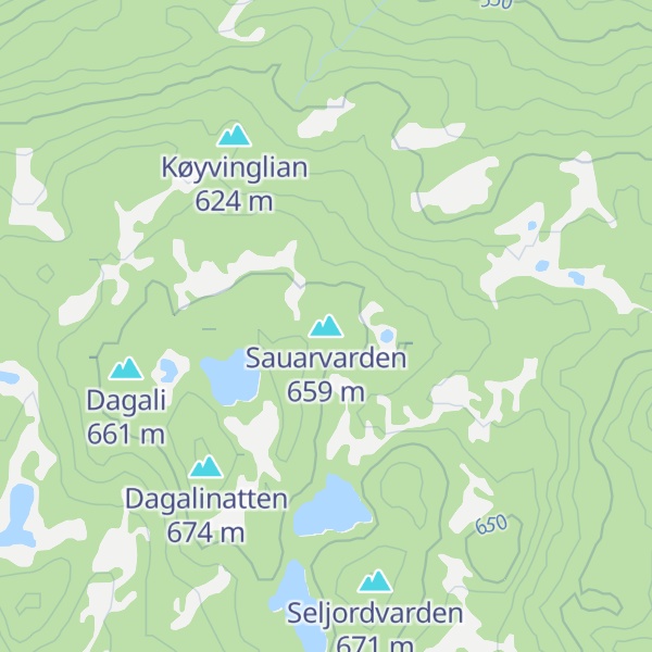 Map of Sauarvarden