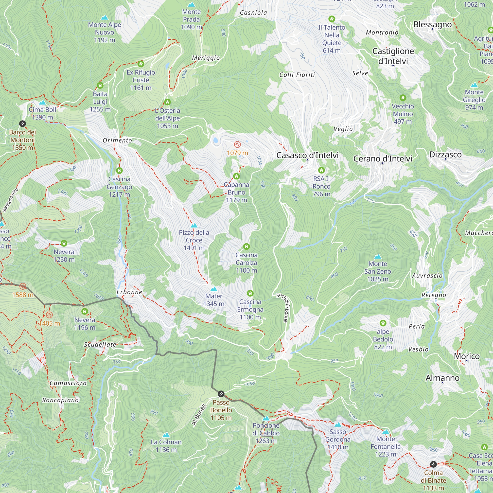 Cascina Carolza map