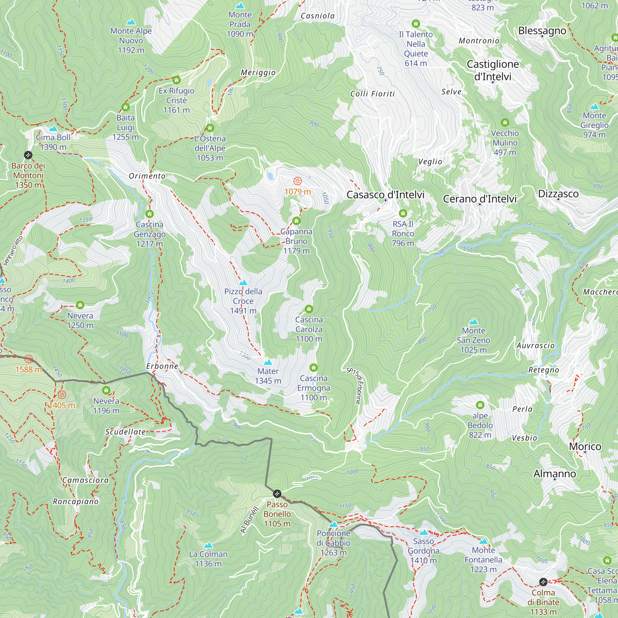 Cascina Carolza map