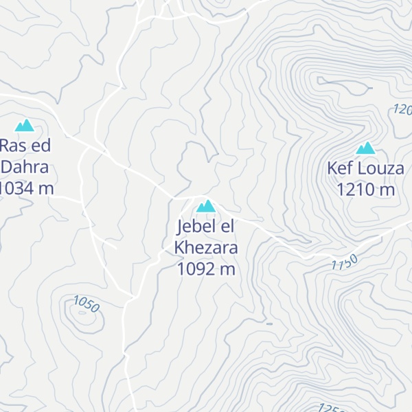 Map of Jebel el Khezara