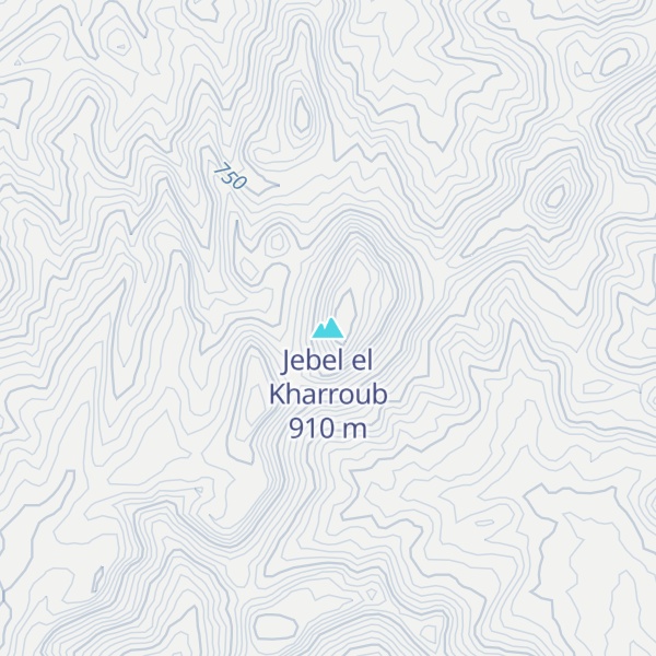Map of Jebel el Kharroub