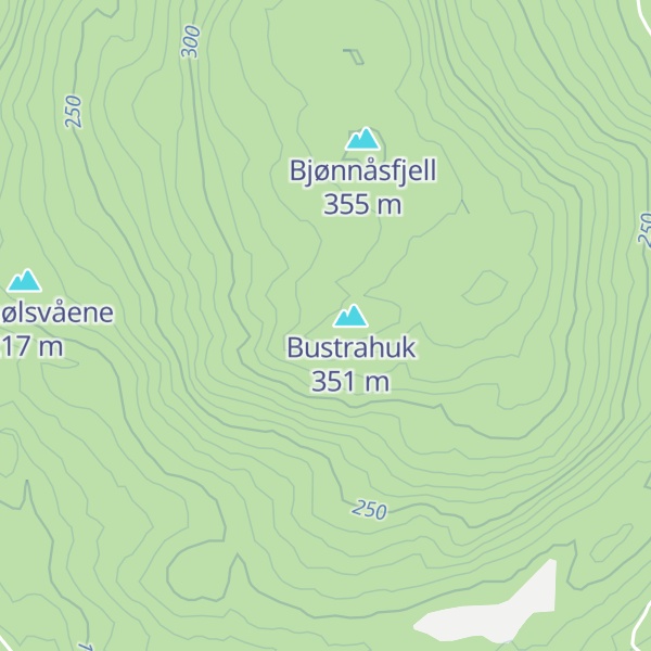 Map of Sjåen