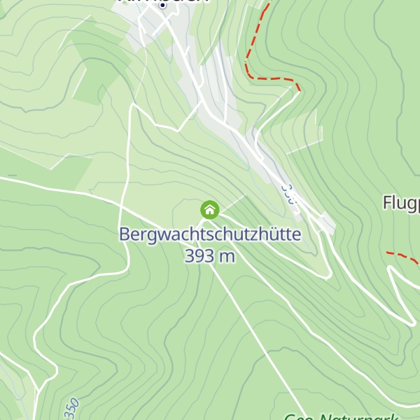 Map of Bergwachtschutzhütte