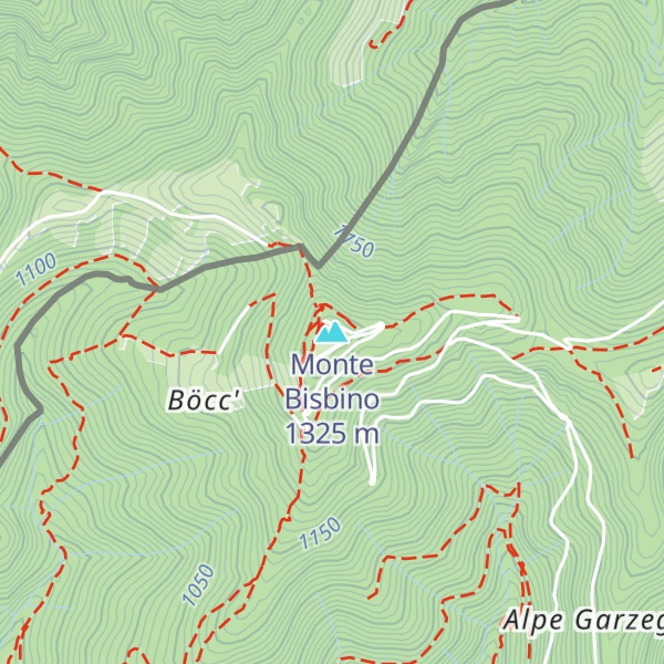 Map of Monte Bisbino