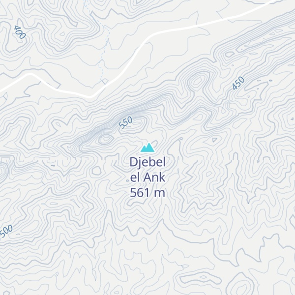 Map of Djebel el Ank