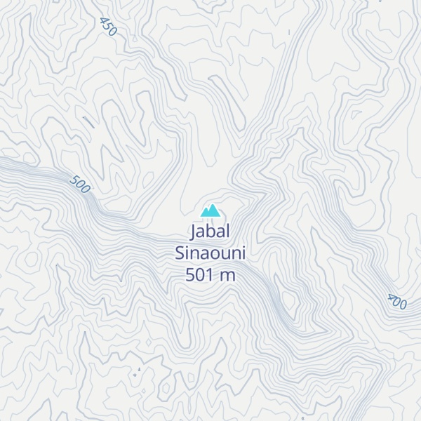 Map of Jabal Sinaouni