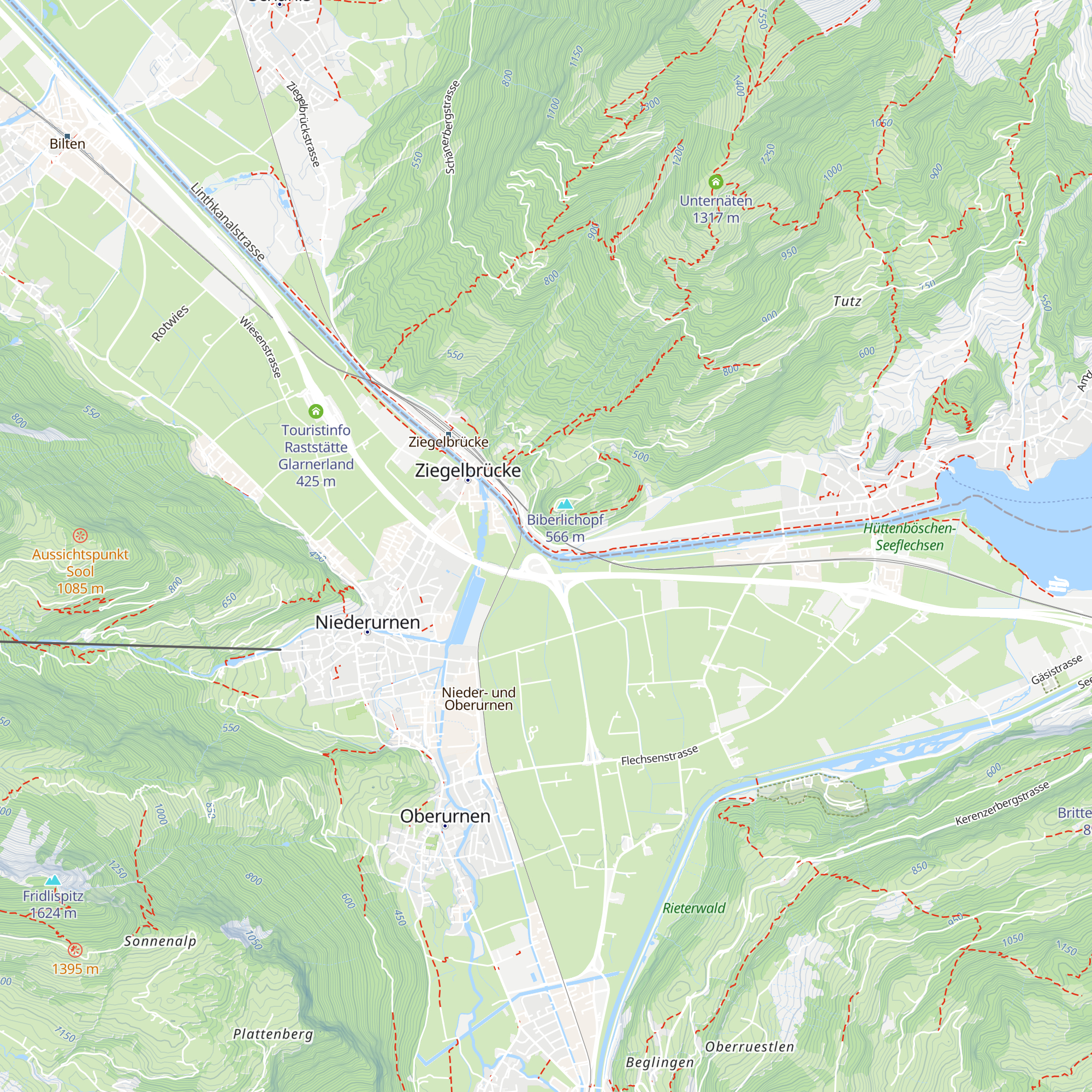 Pumpstation Biberlikopf map