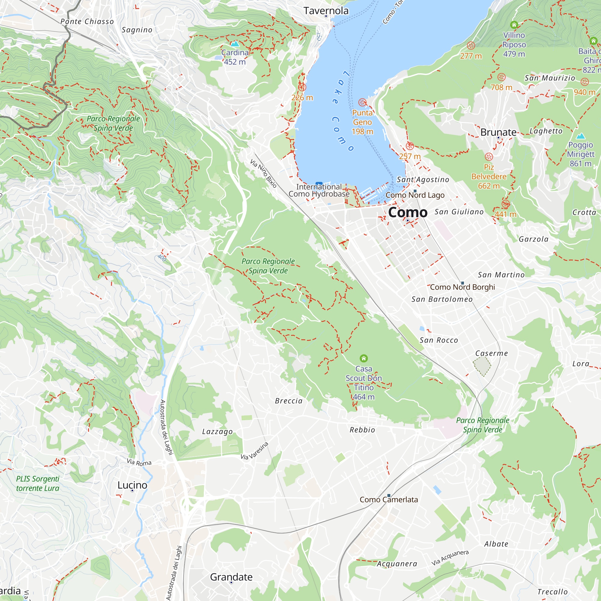 Baita Monte Croce map