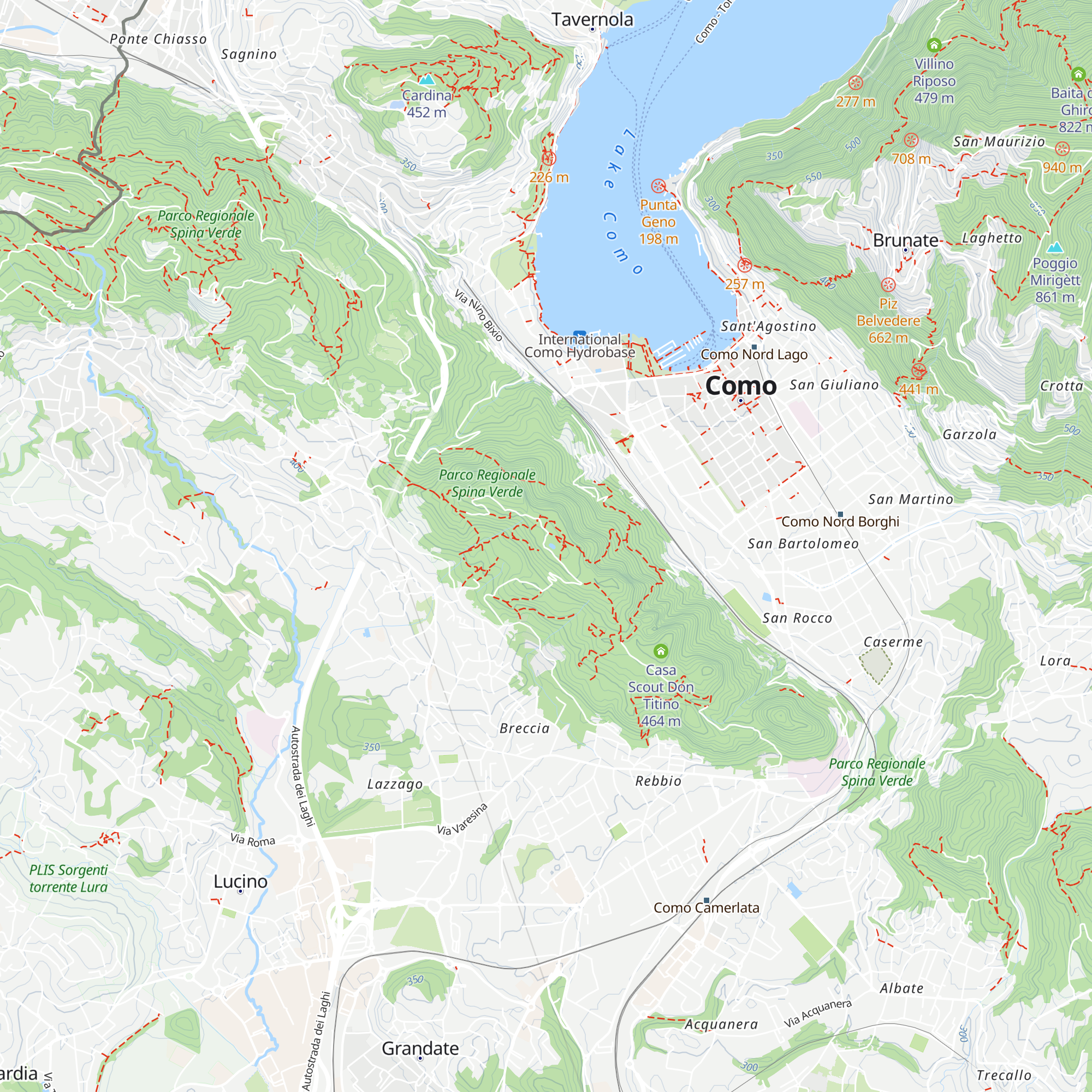 Baita Monte Croce map