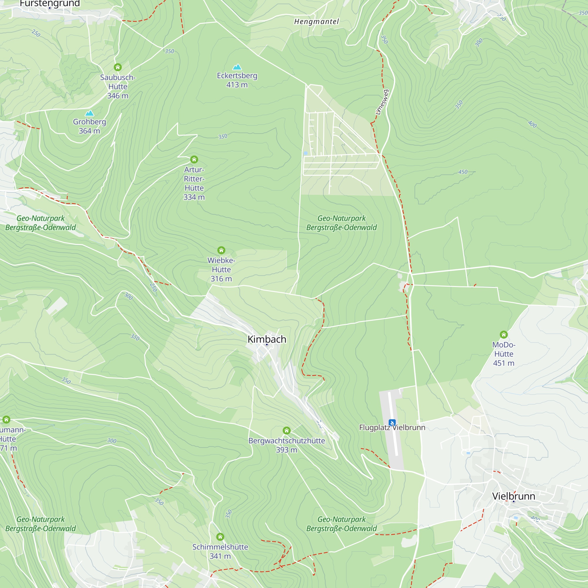 Seniorenhütte 1990 Kimbach map