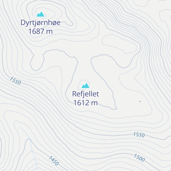 Map of Refjellet