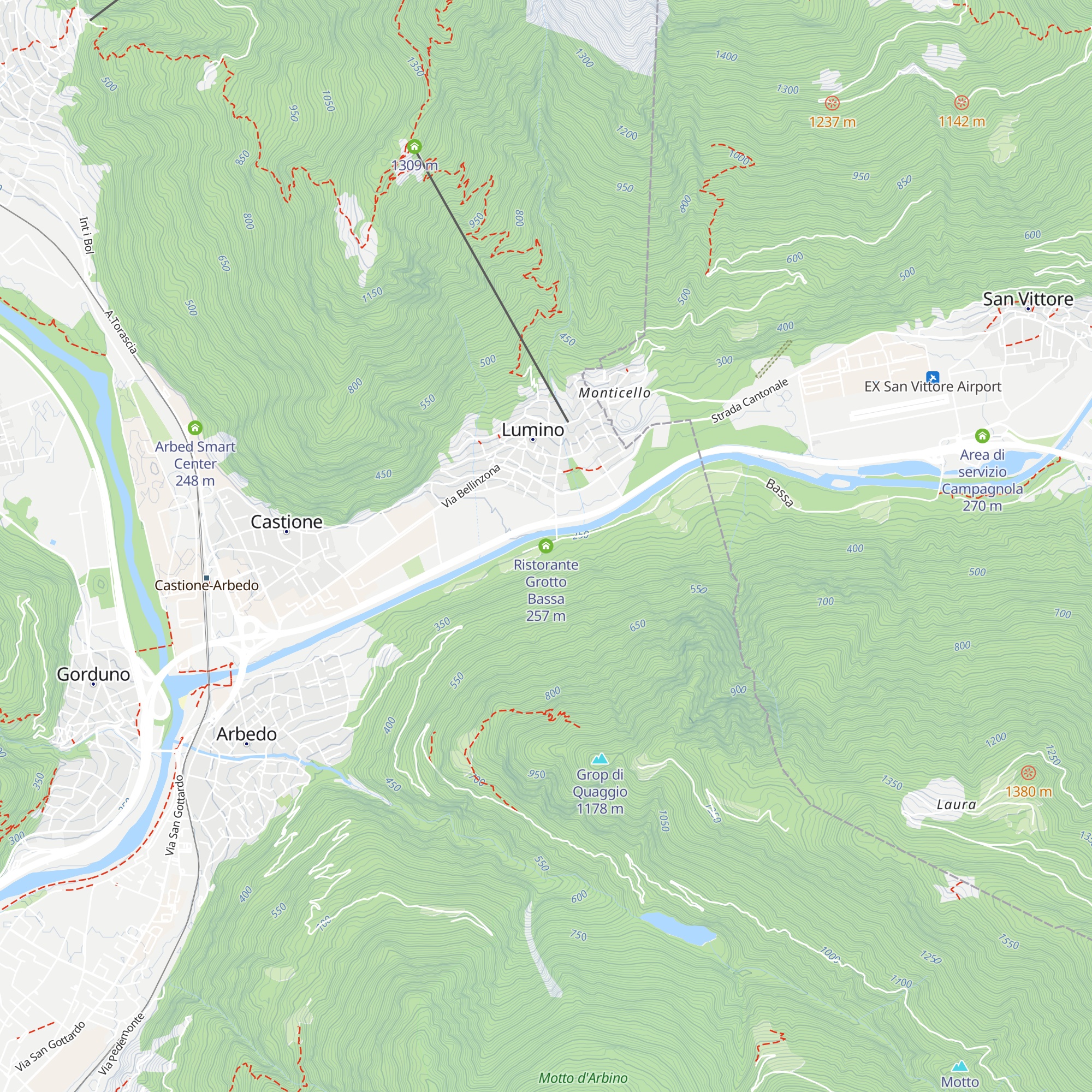 Ristorante Grotto Bassa map