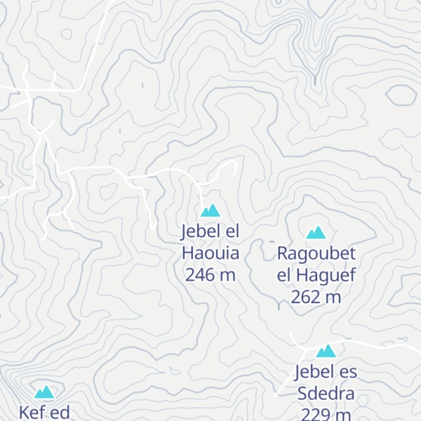 Map of Jebel el Haouia