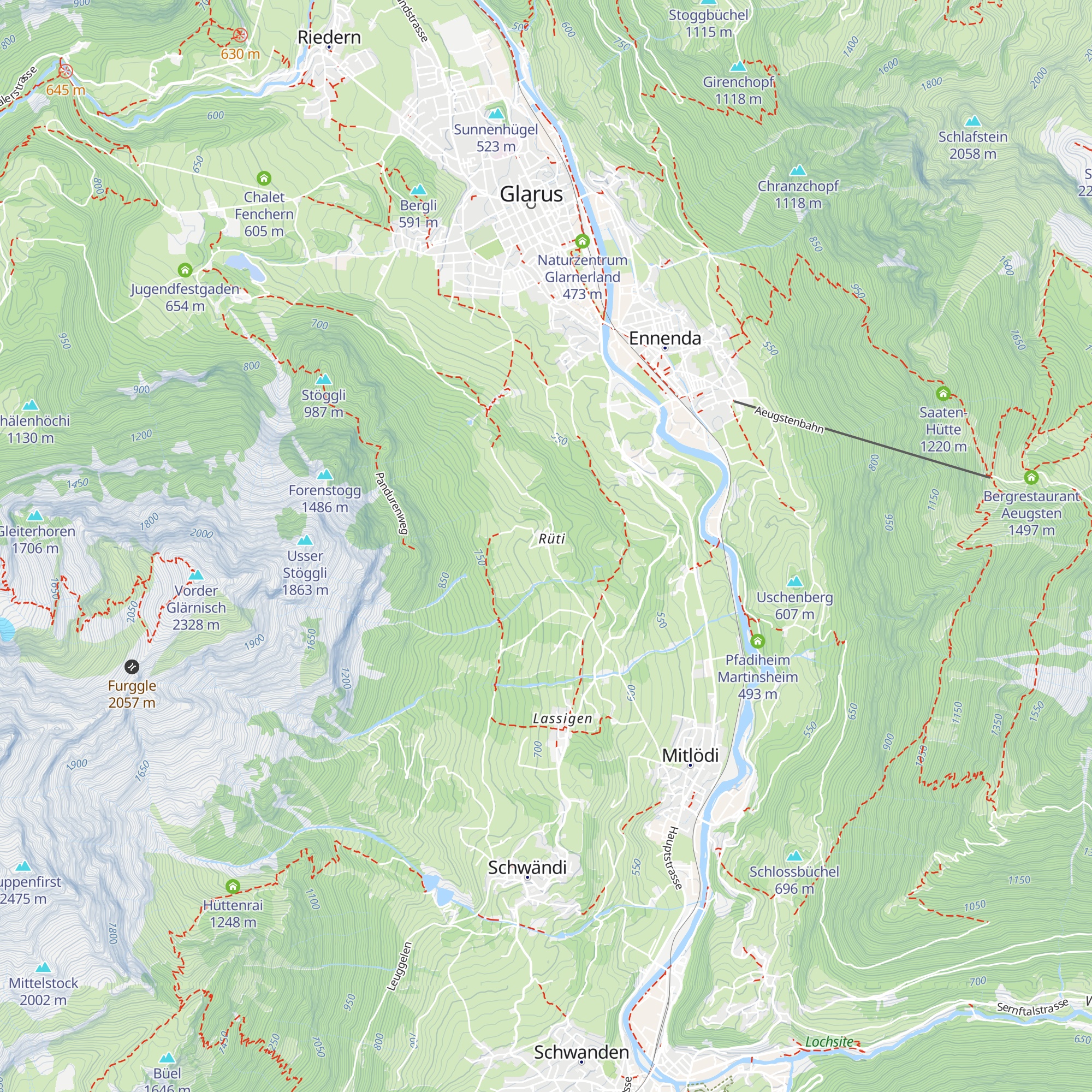 Rütihof map