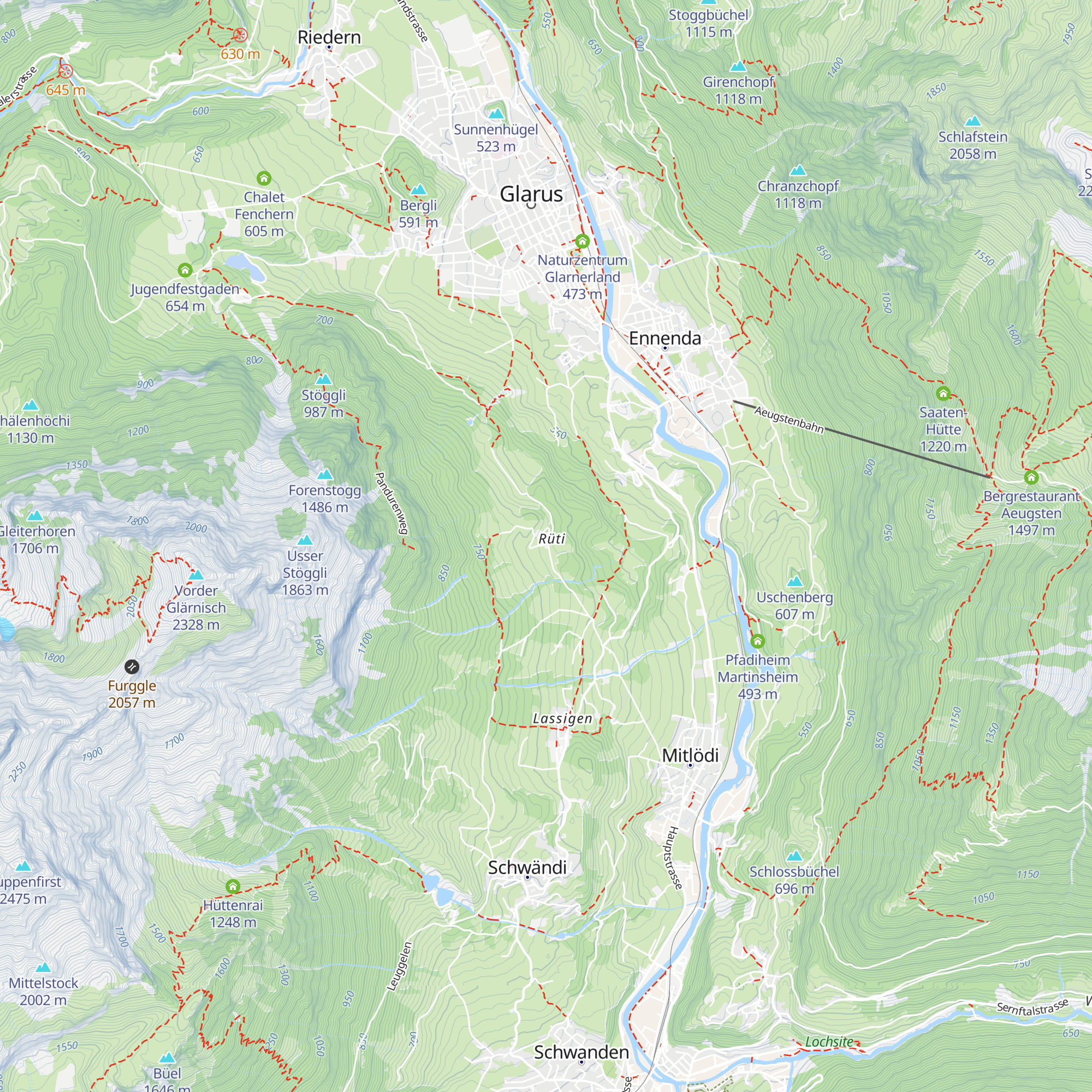 Rütihof map