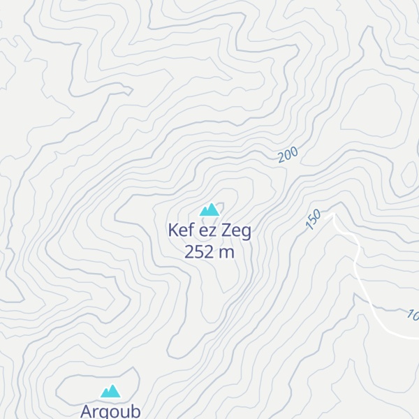 Map of Kef ez Zeg