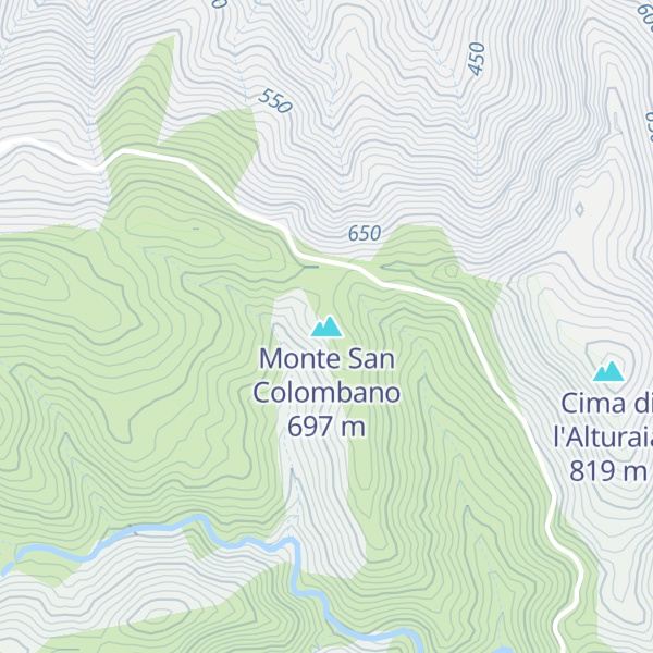 Map of Monte San Colombano