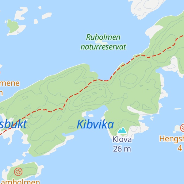 Map of Flaufjell