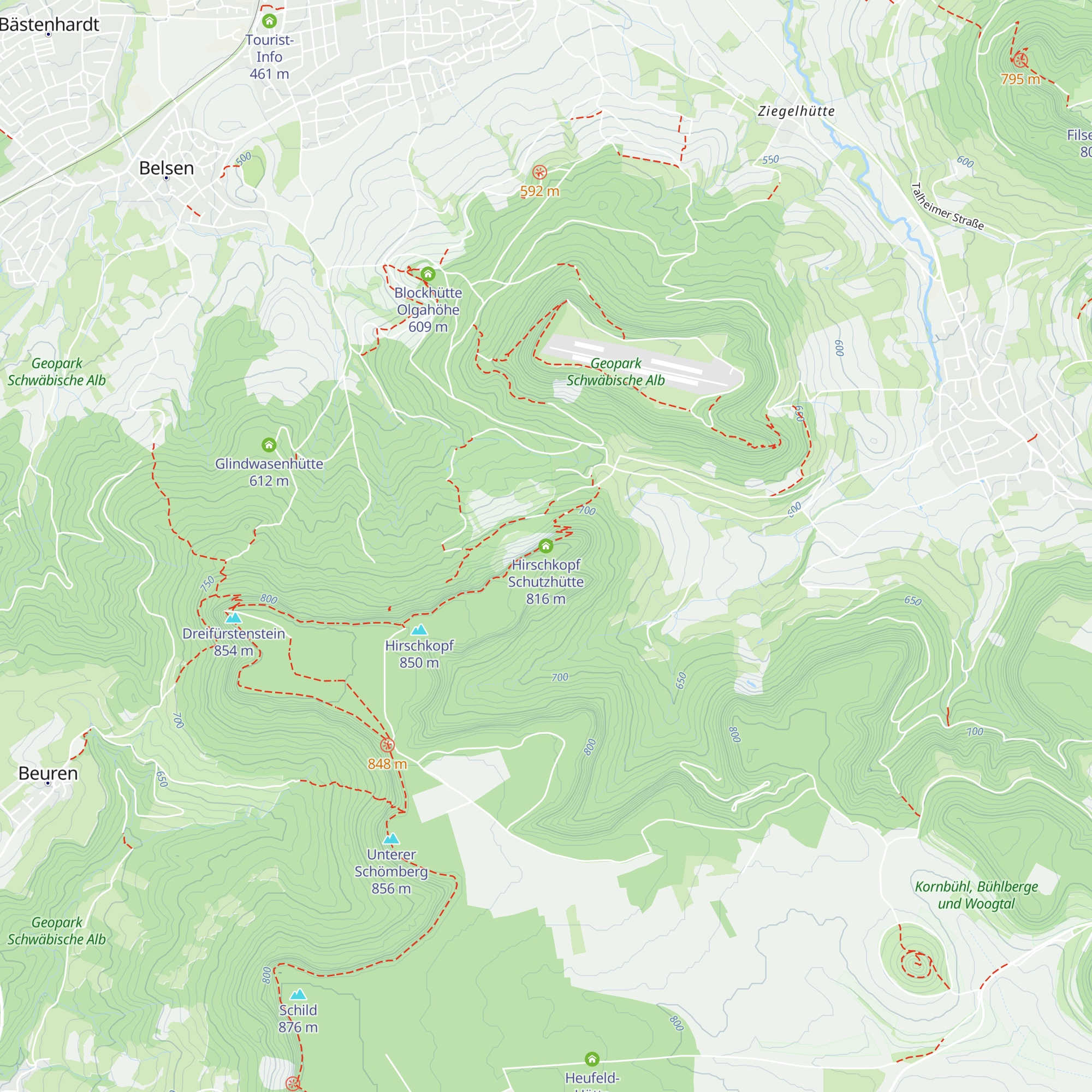 Hirschkopf Schutzhütte map