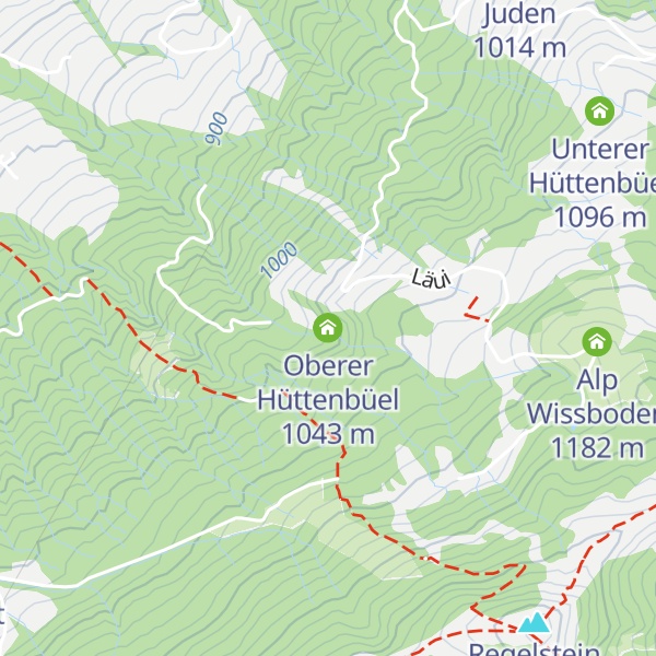 Map of Oberer Hüttenbüel