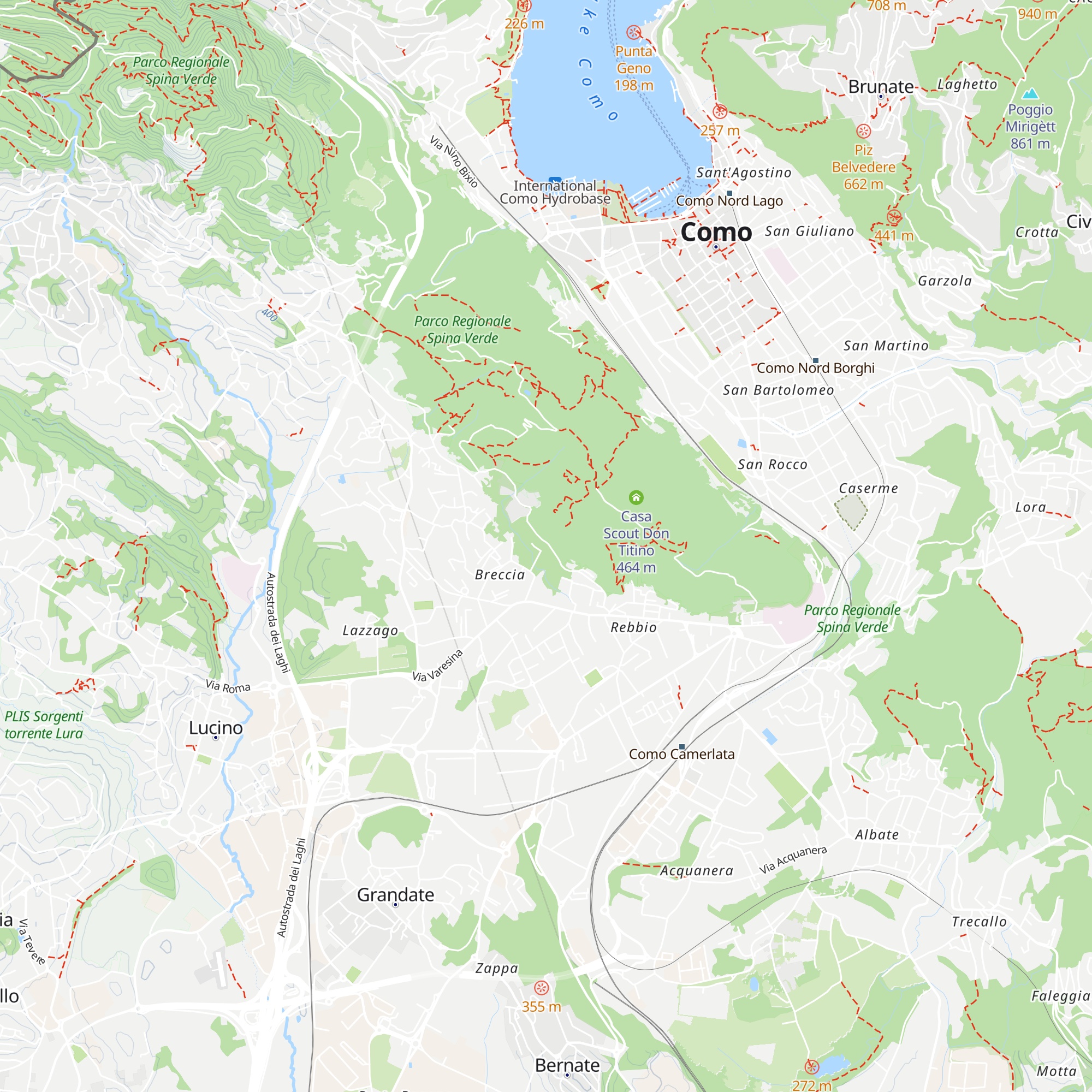 Villa Giovio map