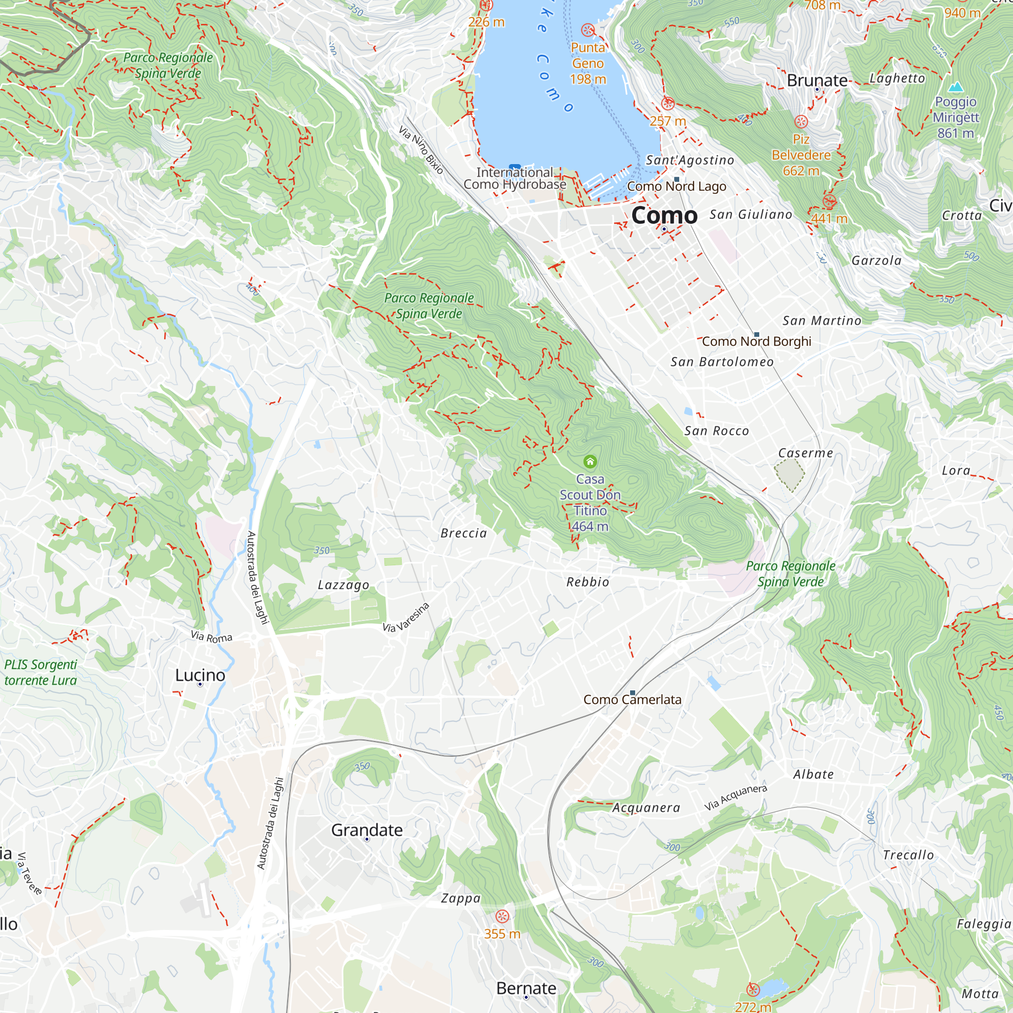 Villa Giovio map