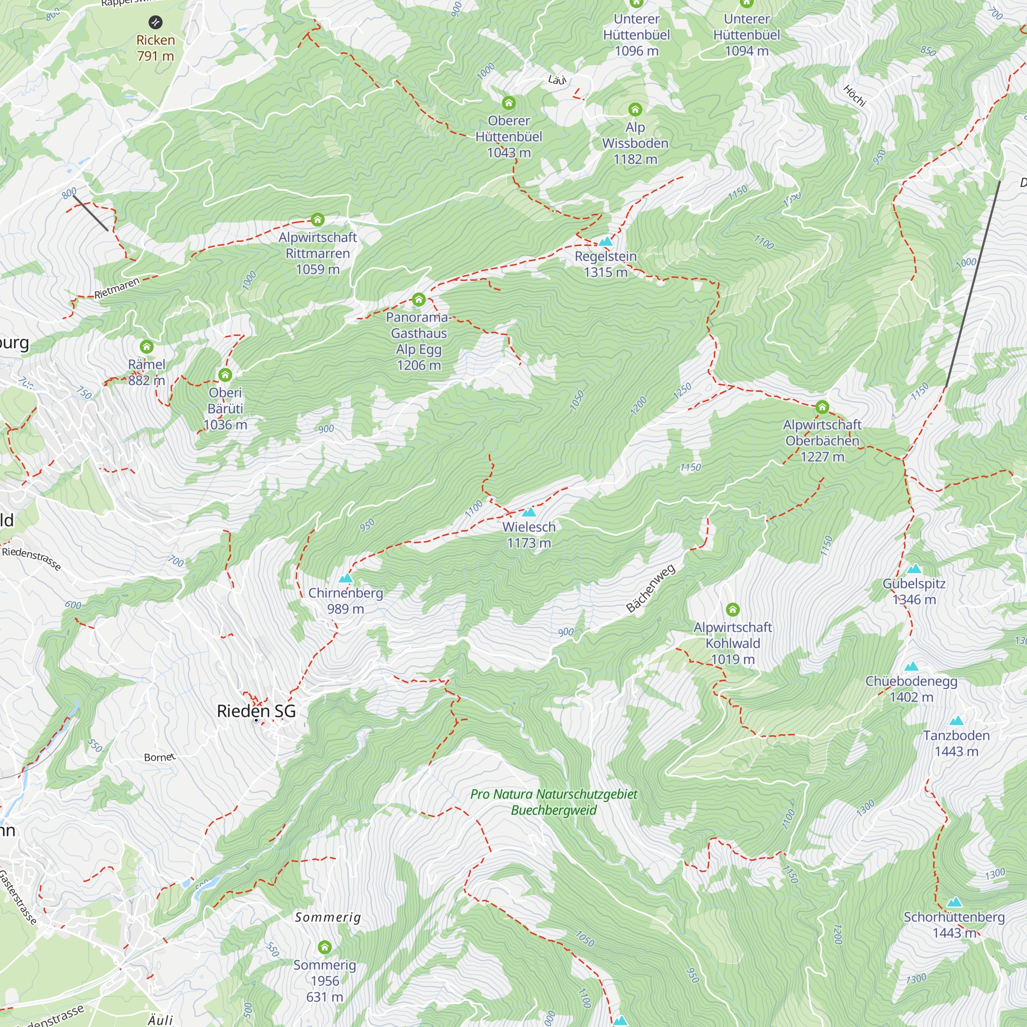 Alpwirtschaft Wielesch map