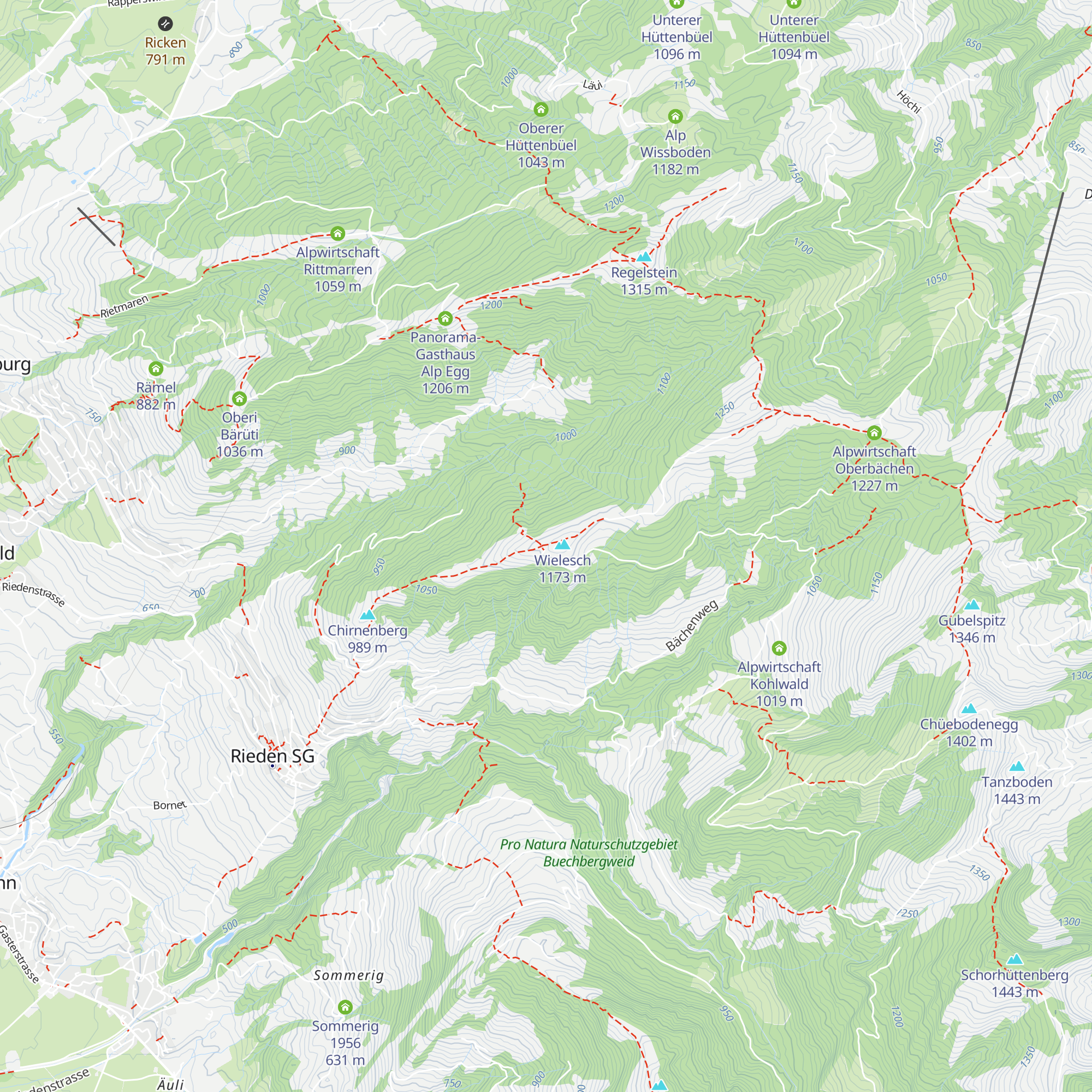Alpwirtschaft Wielesch map