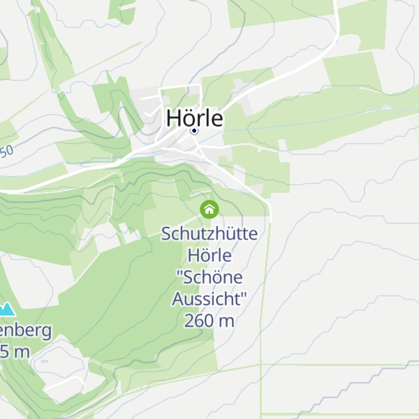 Map of Schutzhütte Hörle "Schöne Aussicht"