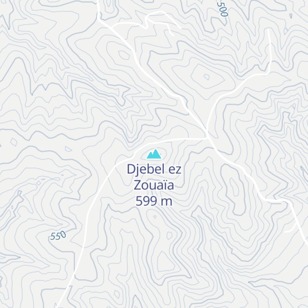 Map of Djebel ez Zouaïa