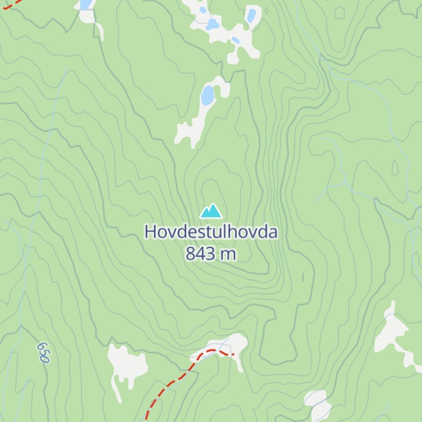 Map of Hovdestulhovda