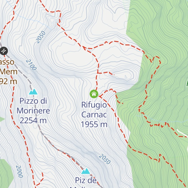 Map of Rifugio Carnac
