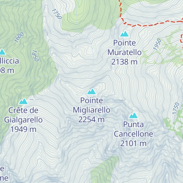 Map of Pointe Migliarello