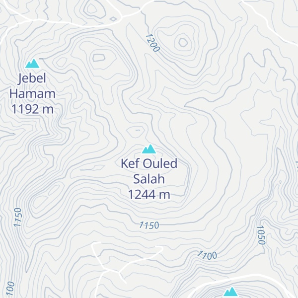 Map of Kef Ouled Salah