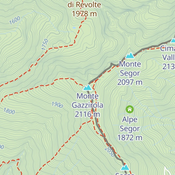 Map of Monte Gazzirola