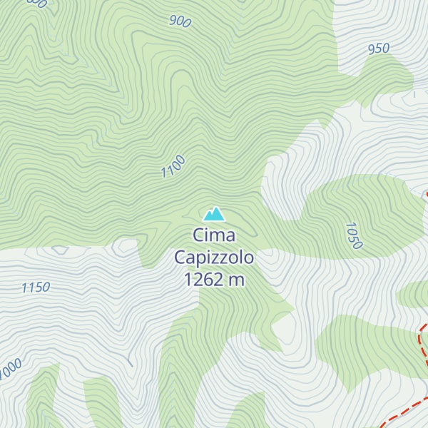 Map of Cima Capizzolo
