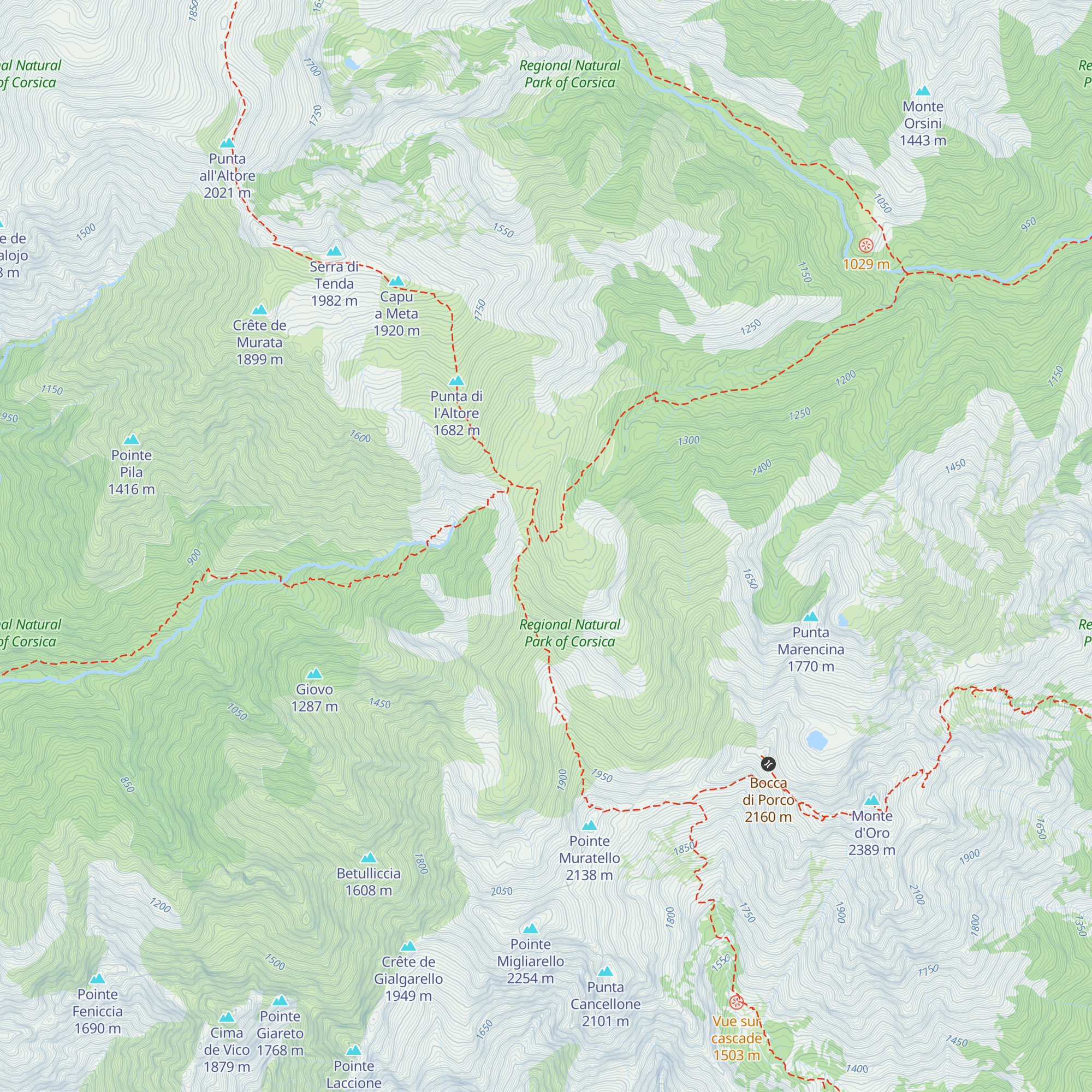 Refuge de L'Onda map