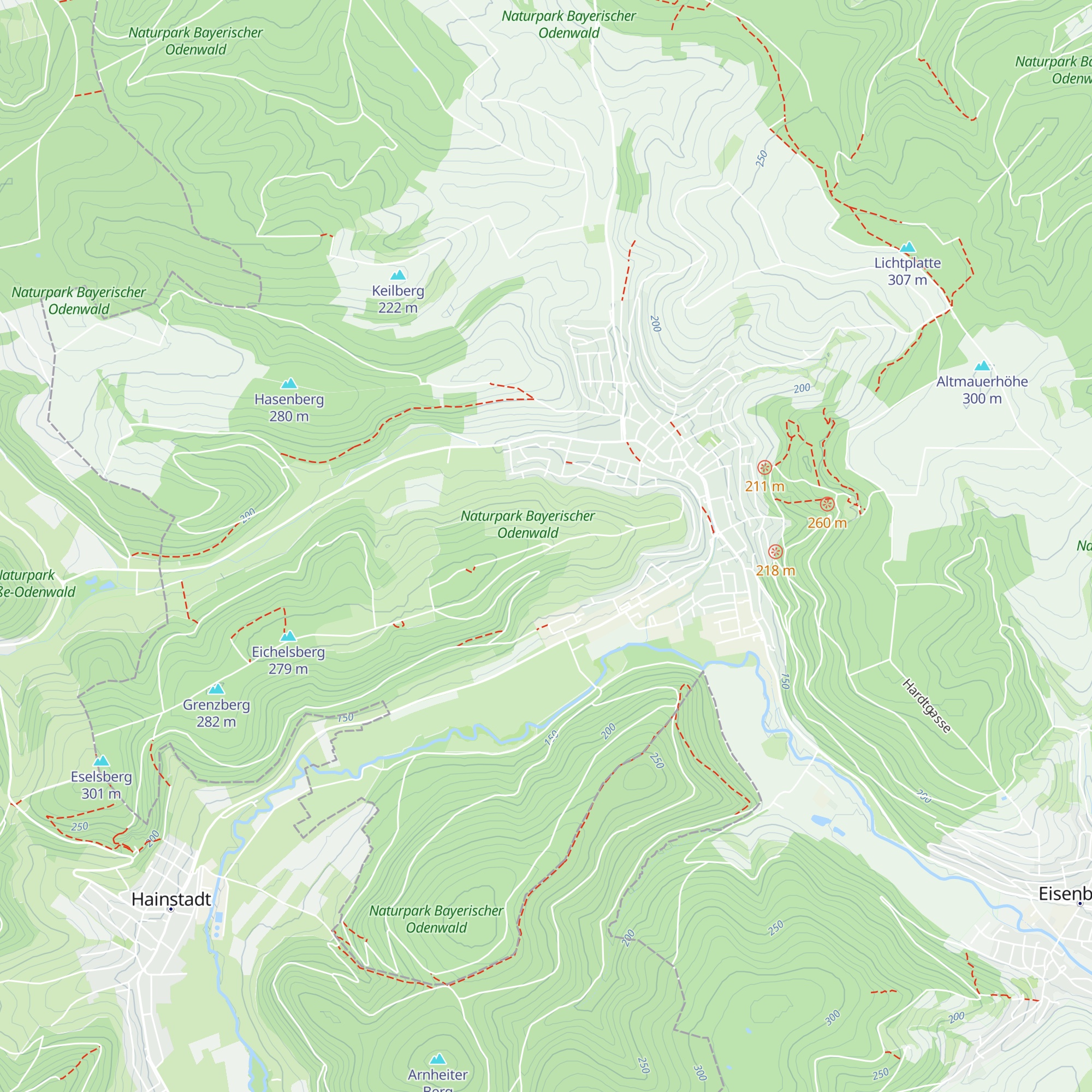 Wanderheim Eichwald-Hütte map