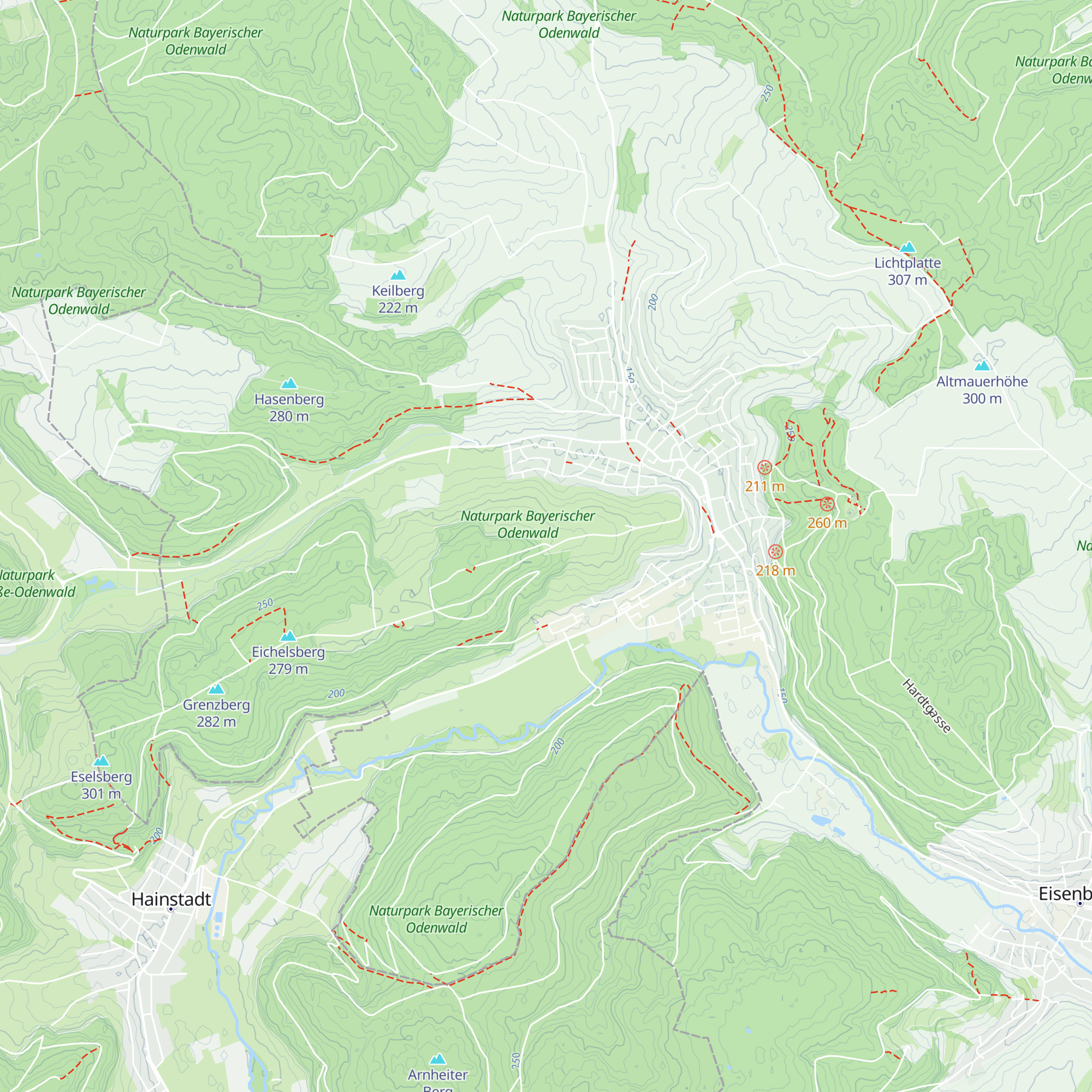 Wanderheim Eichwald-Hütte map