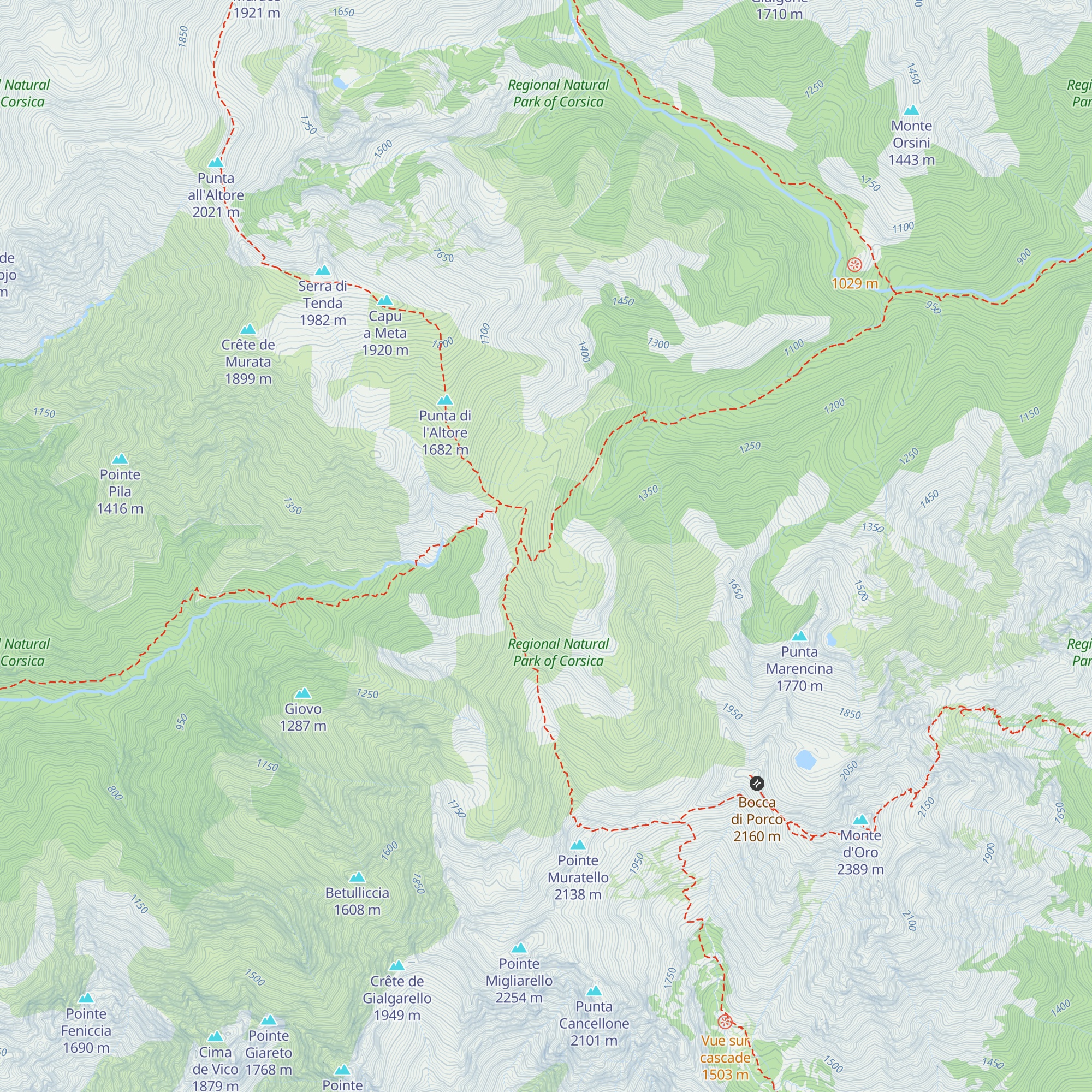 Refuge de l'Onda map
