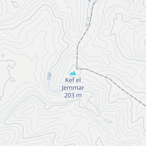 Map of Kef el Jemmar