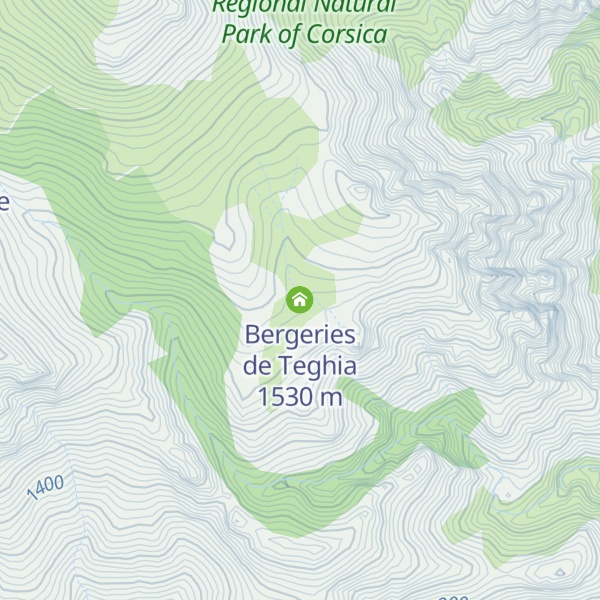 Map of Bergeries de Teghia