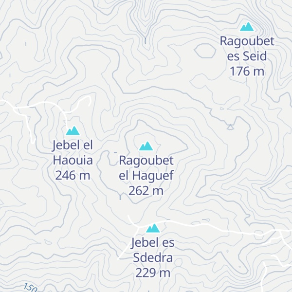 Map of Ragoubet el Haguef