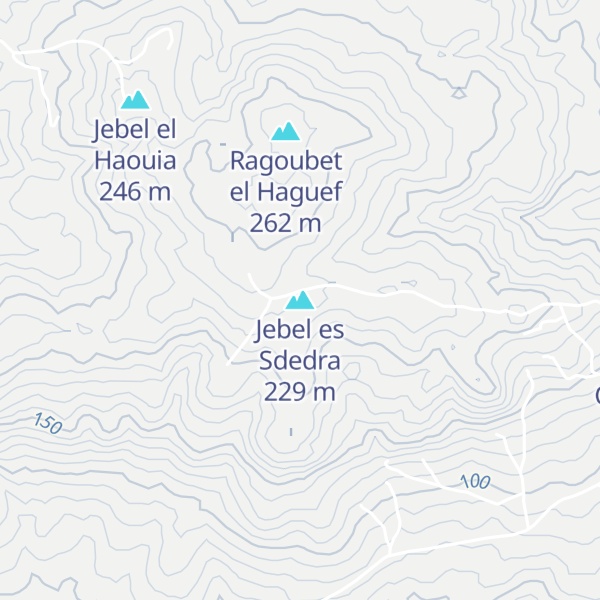 Map of Jebel es Sdedra