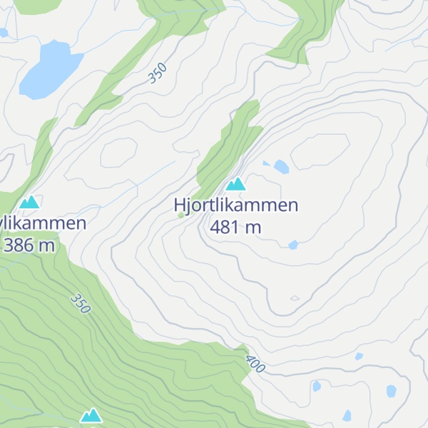 Map of Fjellslættet