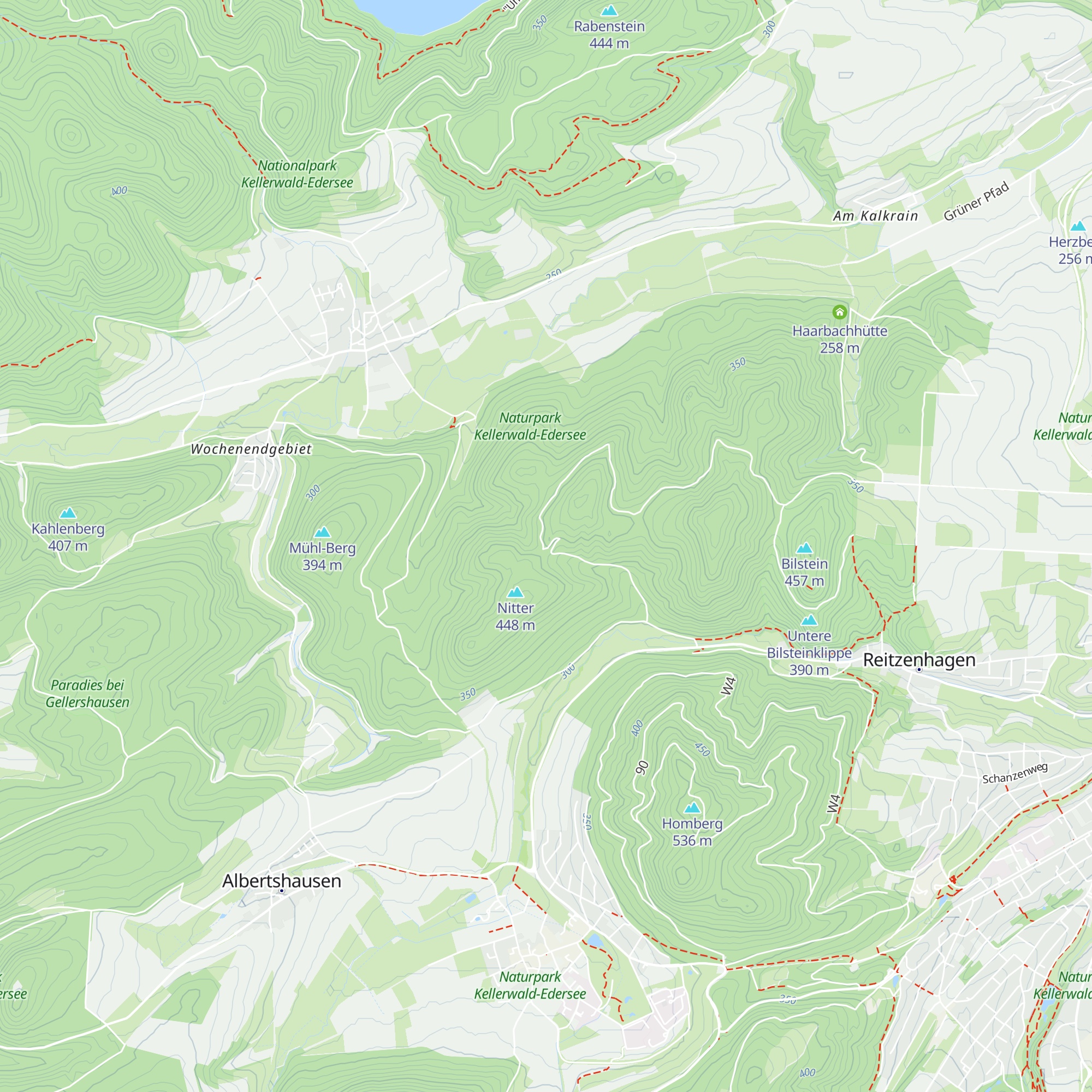 Gottseidank-Hütte map