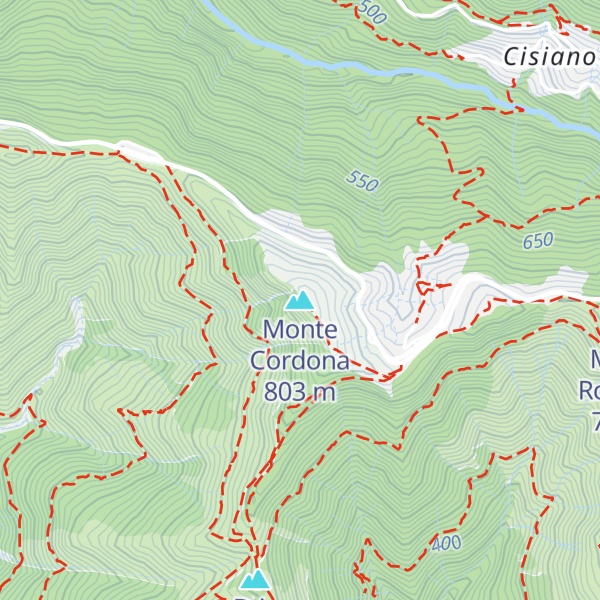 Map of Monte Cordona
