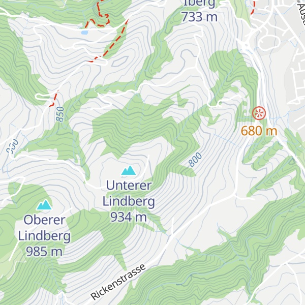 Map of Unterer Lindberg