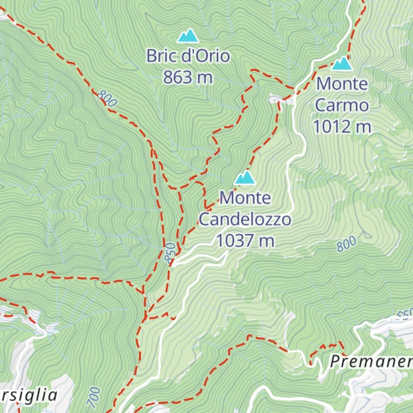 Map of Monte Bastia Sud